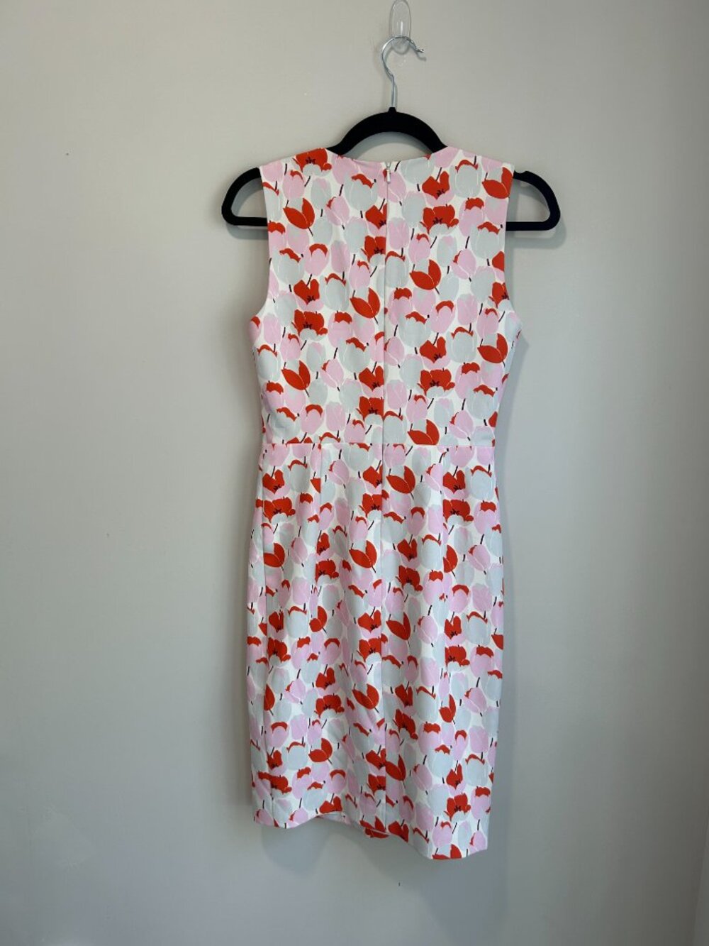 Black Halo Avilla Sheath Dress Size 0 Floral Tulip Print Wedding Guest Career - Picture 8 of 12